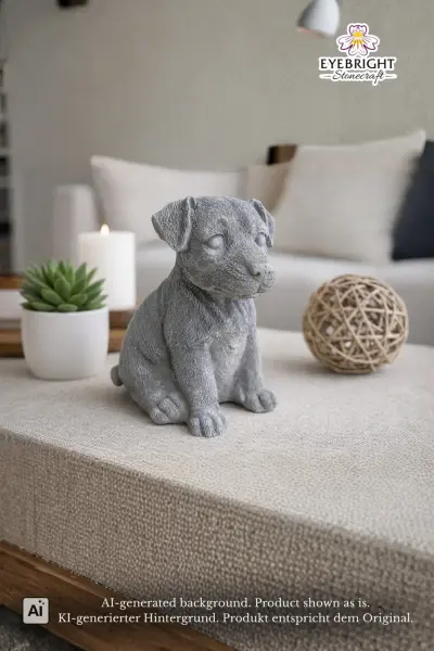 Product image 1 of the product “Finn - Seated Dog, 16.5cm H | cast stone ”